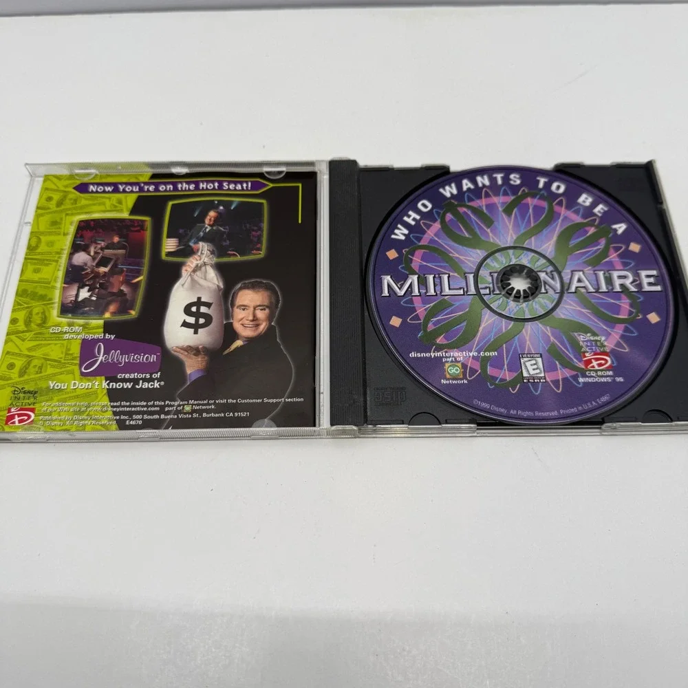 Who Wants To Be A Millionaire PC CD-ROM 1999 Regis Philbin Disney Interactive